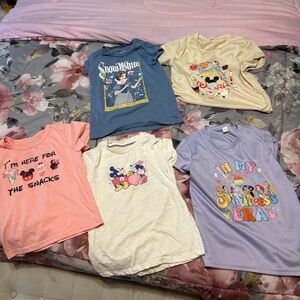 Disney Princess and Character T-Shirts Set